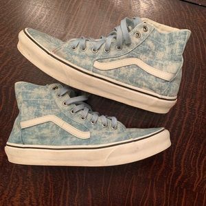 Blue Tie-dye High Top Vans